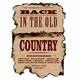 Back In The Old Country - 2CD set