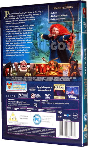 Rear View of The Disney Title Brave