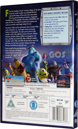 قماش حية سخاء Monsters Inc Uk Dvd Villasangdao Com